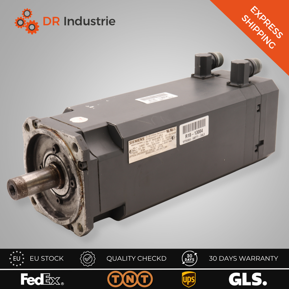 SIEMENS 3 PHASE BRUSHLESS SESRVOMOTOR 1FT6064-6AF71-3AL3