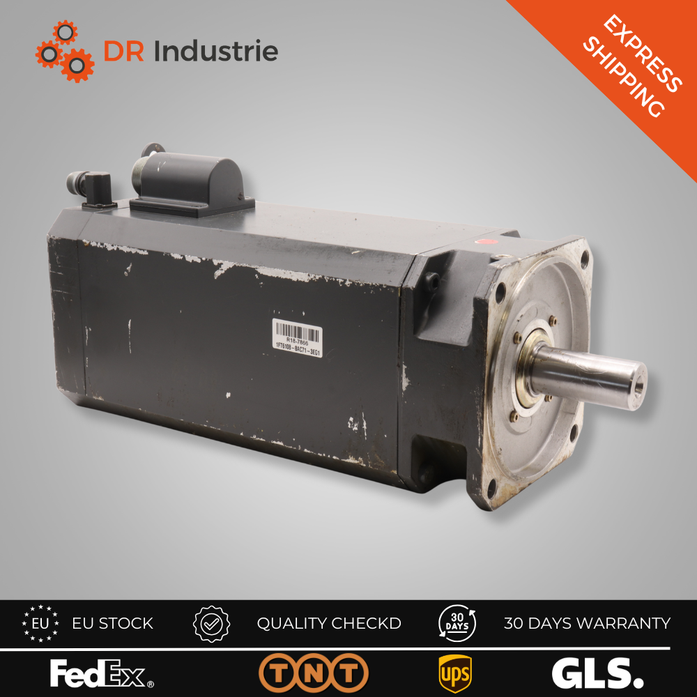 SIEMENS 3 PHASE BURSHLESS SERVOMOTOR 1FT6108-8AC71-3EG1