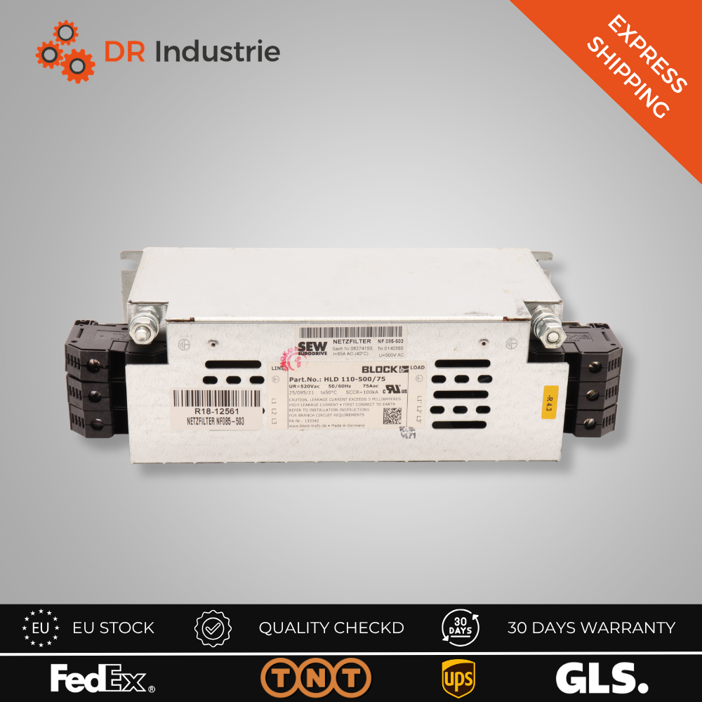 SEW-EURODRIVE NETZFILTER NF085-503 BLOCK HLD 110-500/75
