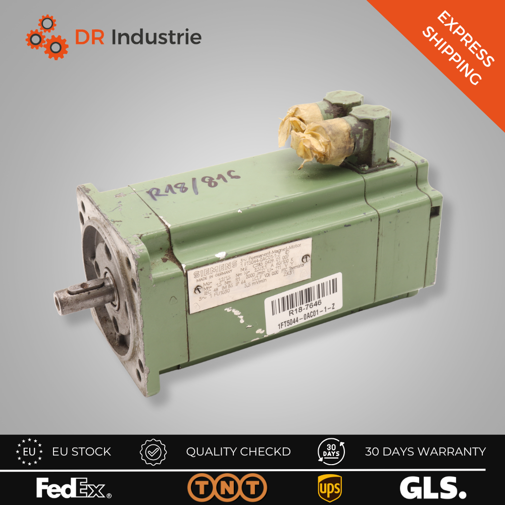 SIEMENS 3 PHASE MERMANENT MAGNET MOTOR 1FT5044-0AC01-1-Z