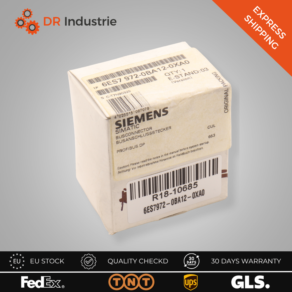 SIEMENS SIMATIC BUSCONNECTOR 6ES7972-0BA12-0XA0