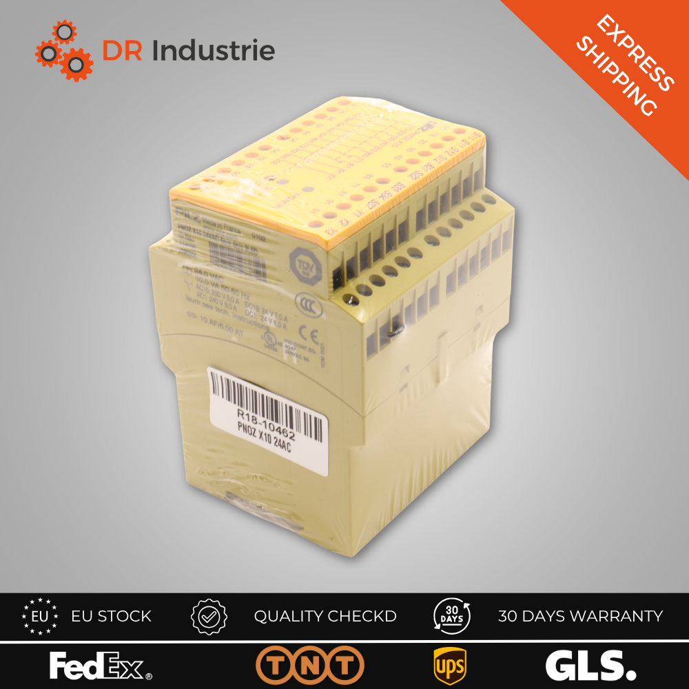 PILZ PNOZ X10 24AC 6N/O 4N/C 3LED