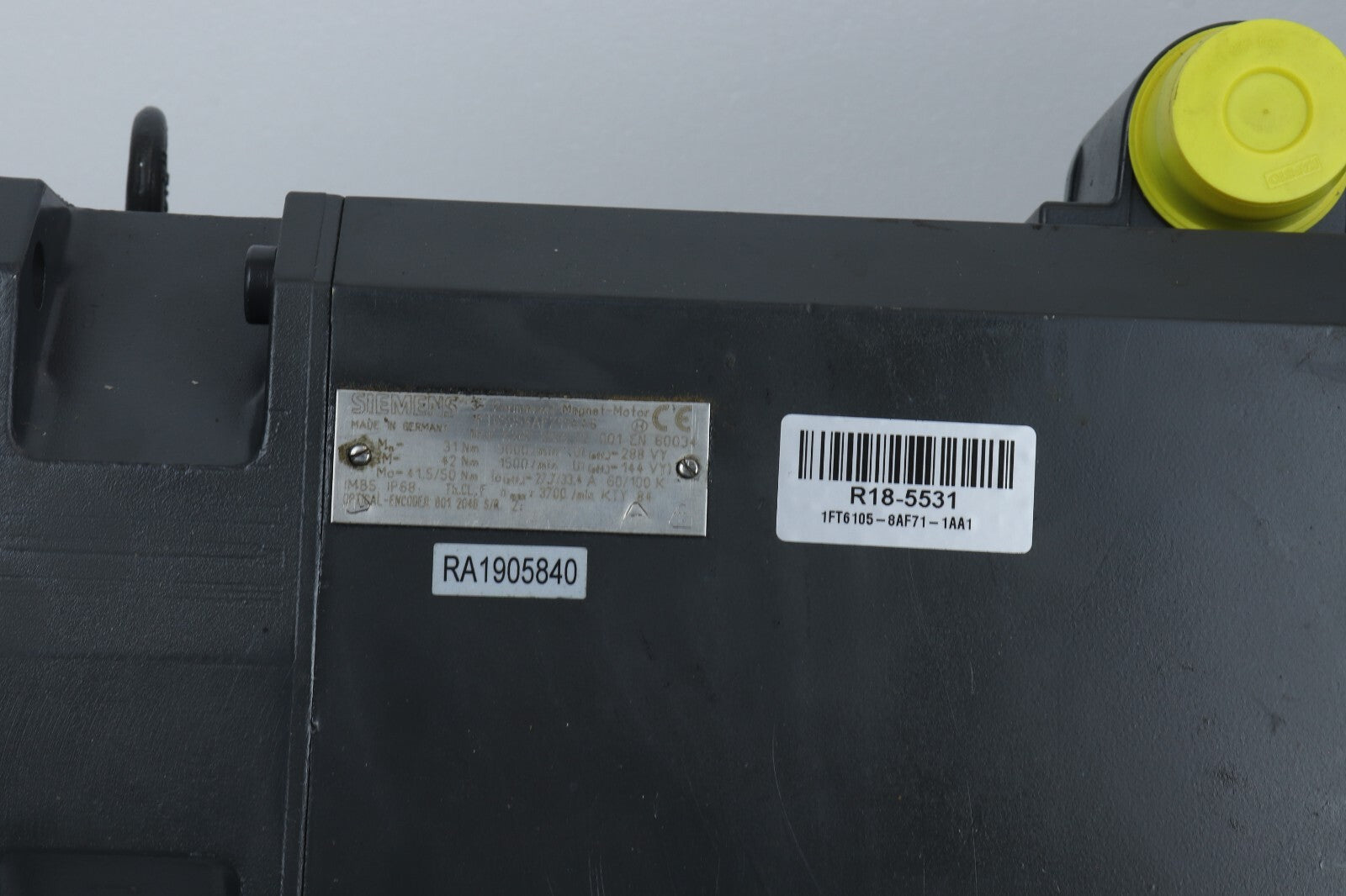 SIEMENS PERMANENT MAGNET MOTOR 1FT6105-8AF71-1AA1