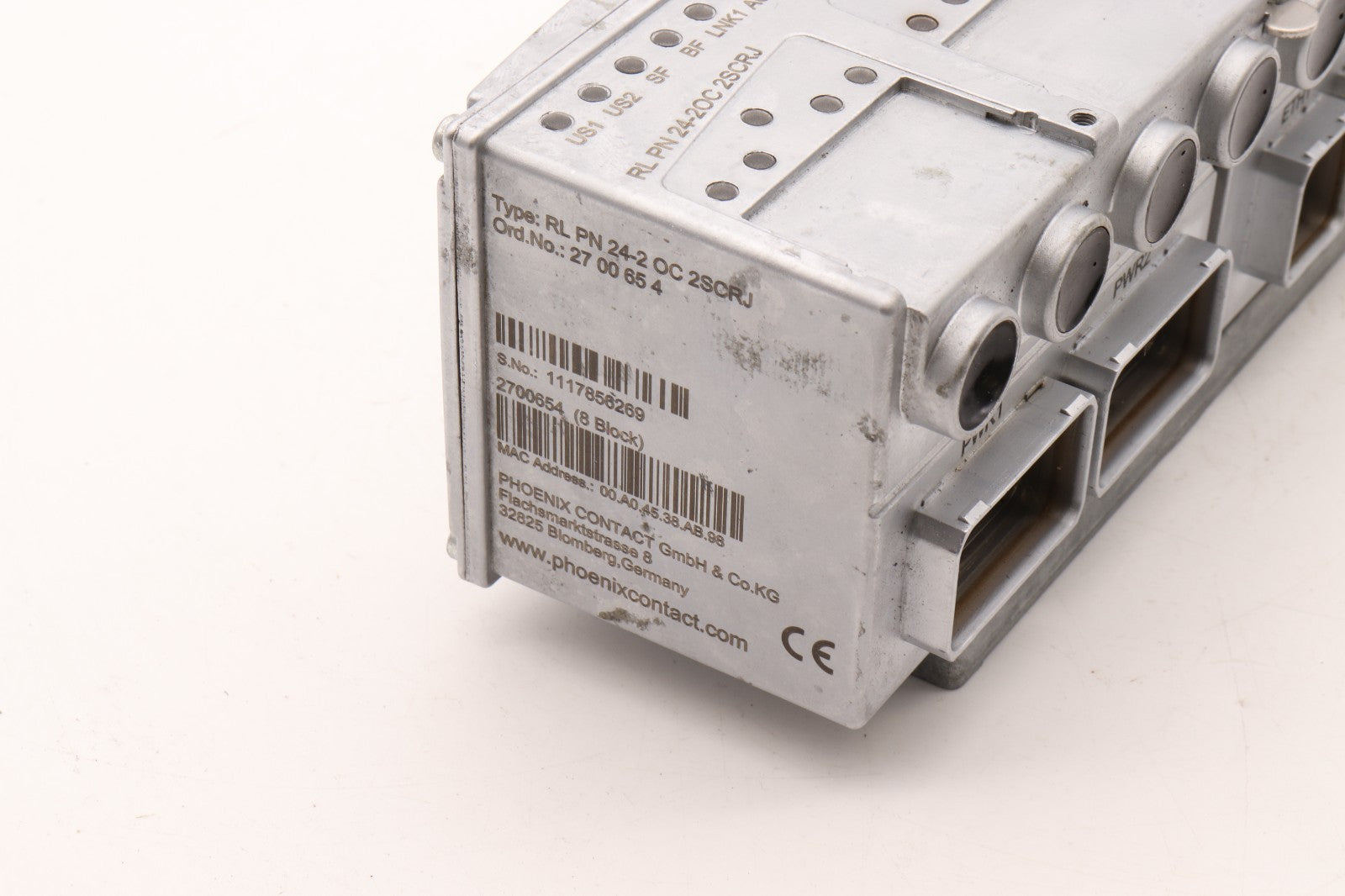 PHOENIX CONTACT  RL PN 24-2 OC 2SCRJ  ORD.NO.: 27 00 65 4