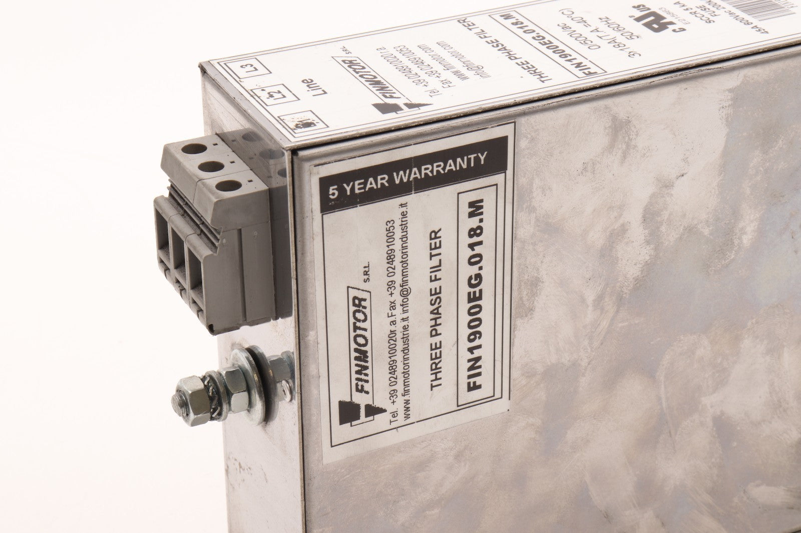 FINMOTOR  THREE PHASE FILTER FIN1900EG.018.M