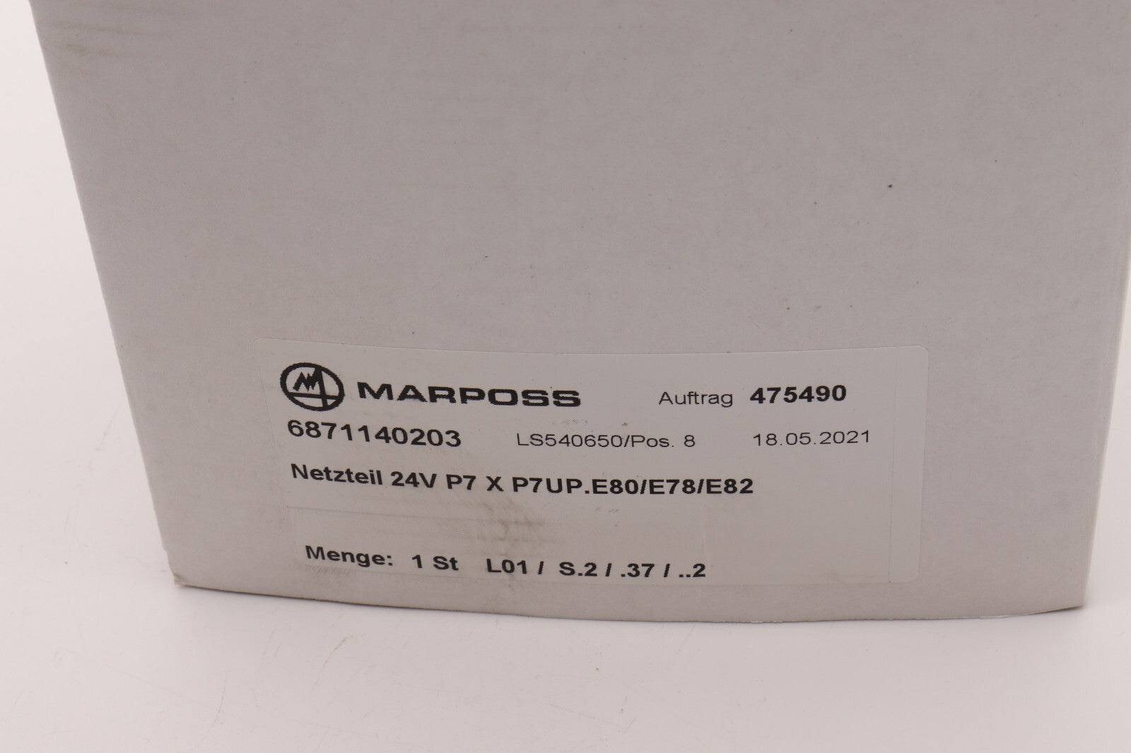 MARPOSS NETZTEIL 24V P7 X P7UP.E80/E78/E82 6871140203