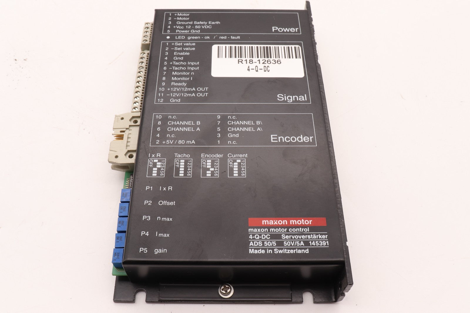 MAXON 	MAXON MOTOR CONTROL 4-Q-DC