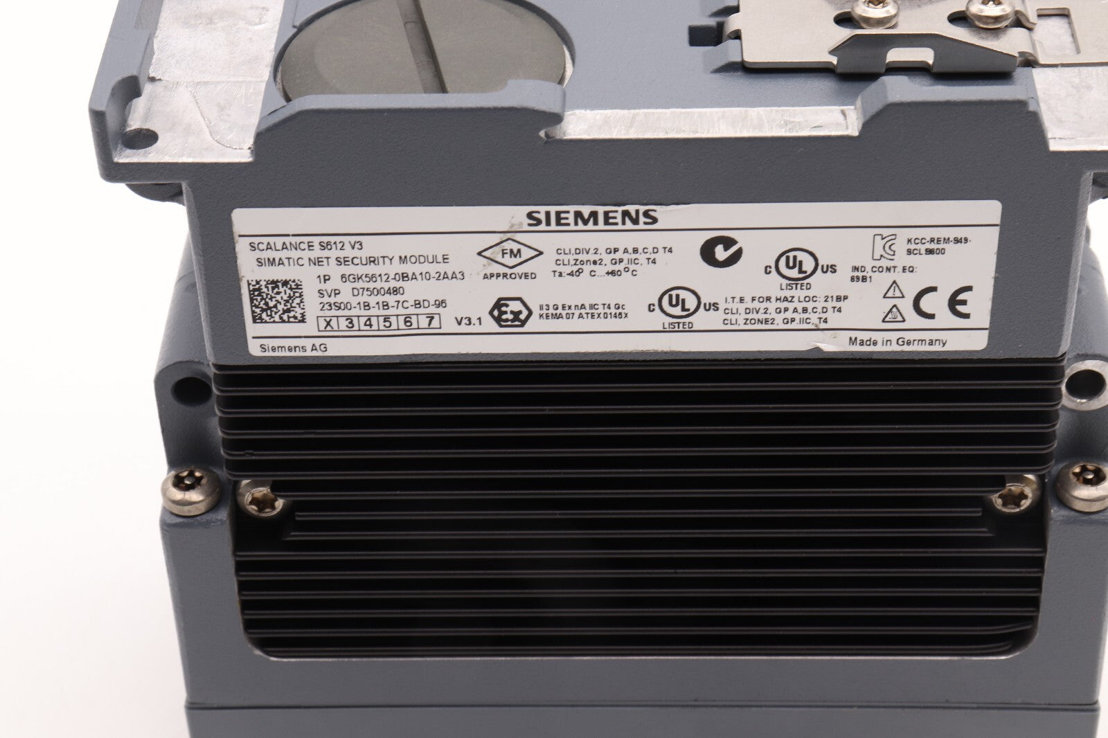 SIEMENS SCALANCE S612 V3 SIMATIC NET SECURITY MODULE 6GK5612-0BA10-2AA3