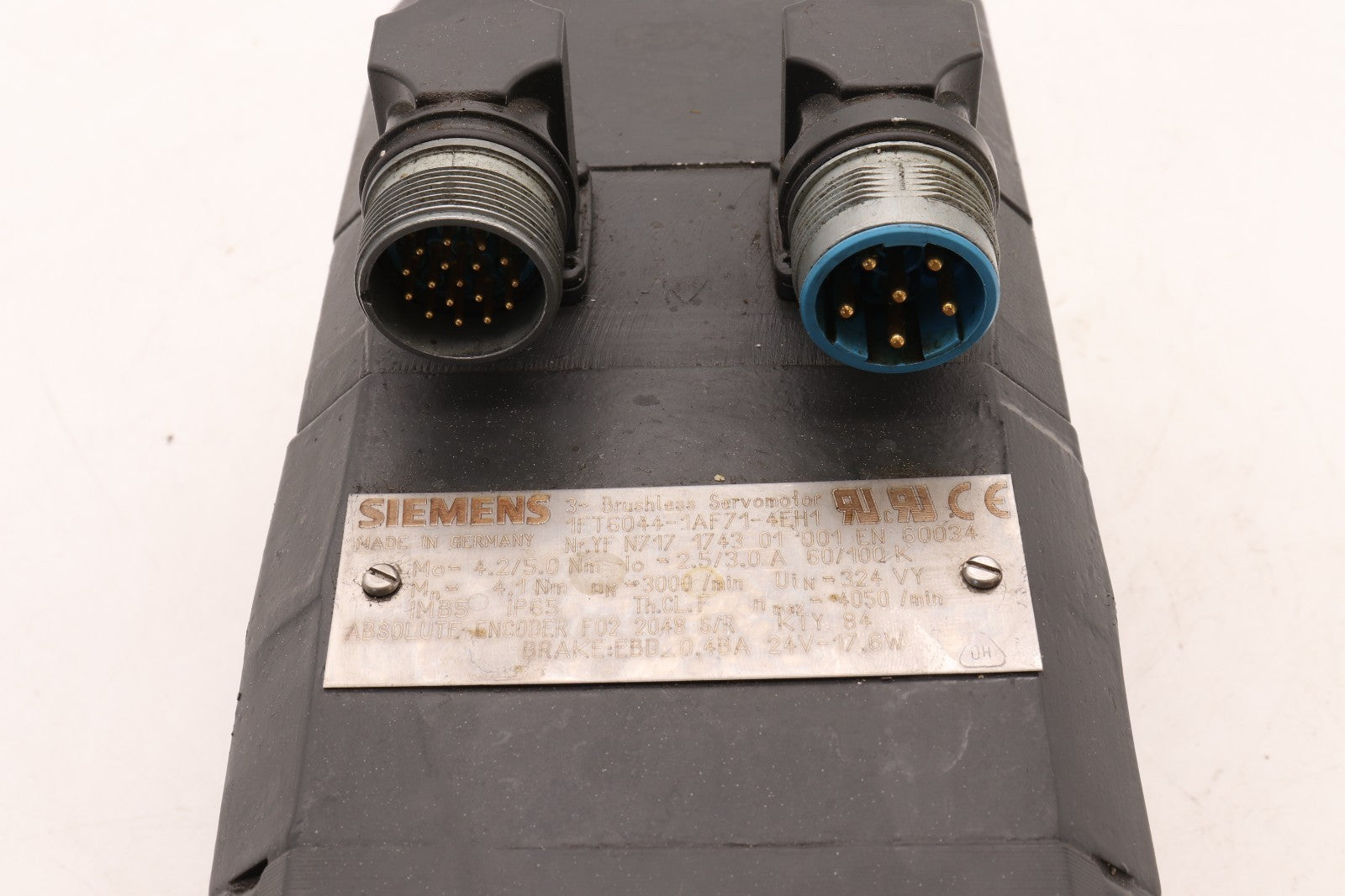 SIEMENS	3 BRUSHLESS SERVOMOTOR	1FT6044-1AF71-4EH1