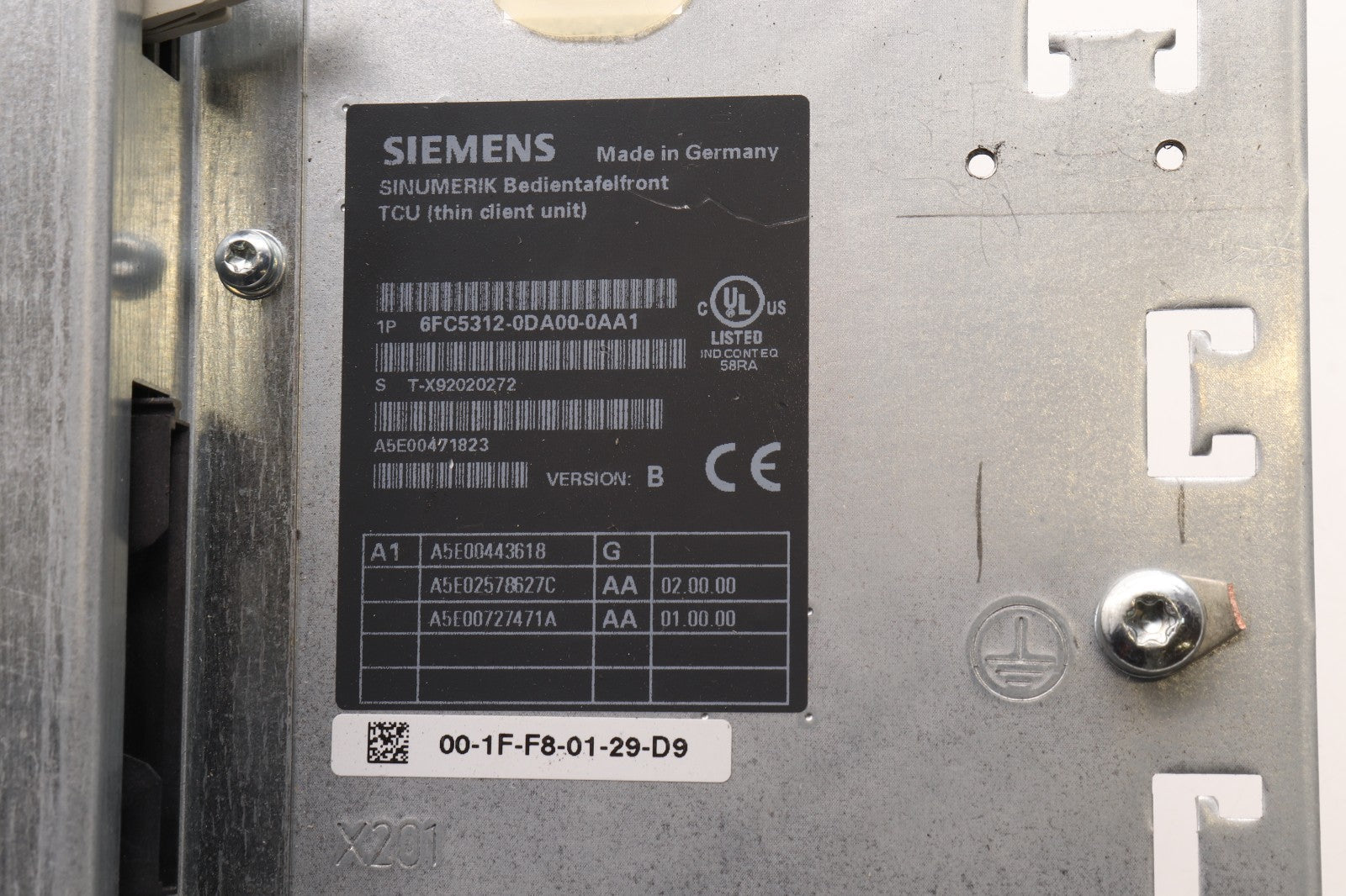 SIEMENS SINUMERIK TCU	6FC5312-0DA00-0AA1
