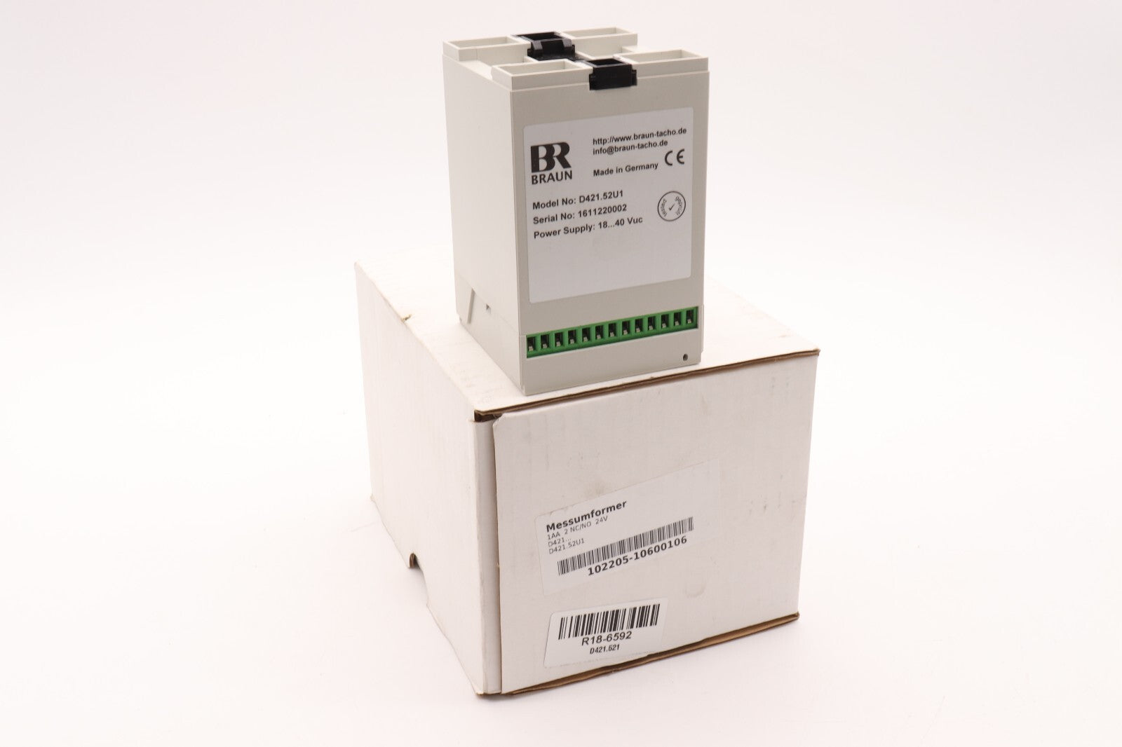 BRAUN	POWER SUPPLY: 18...40 VUC	D421.521