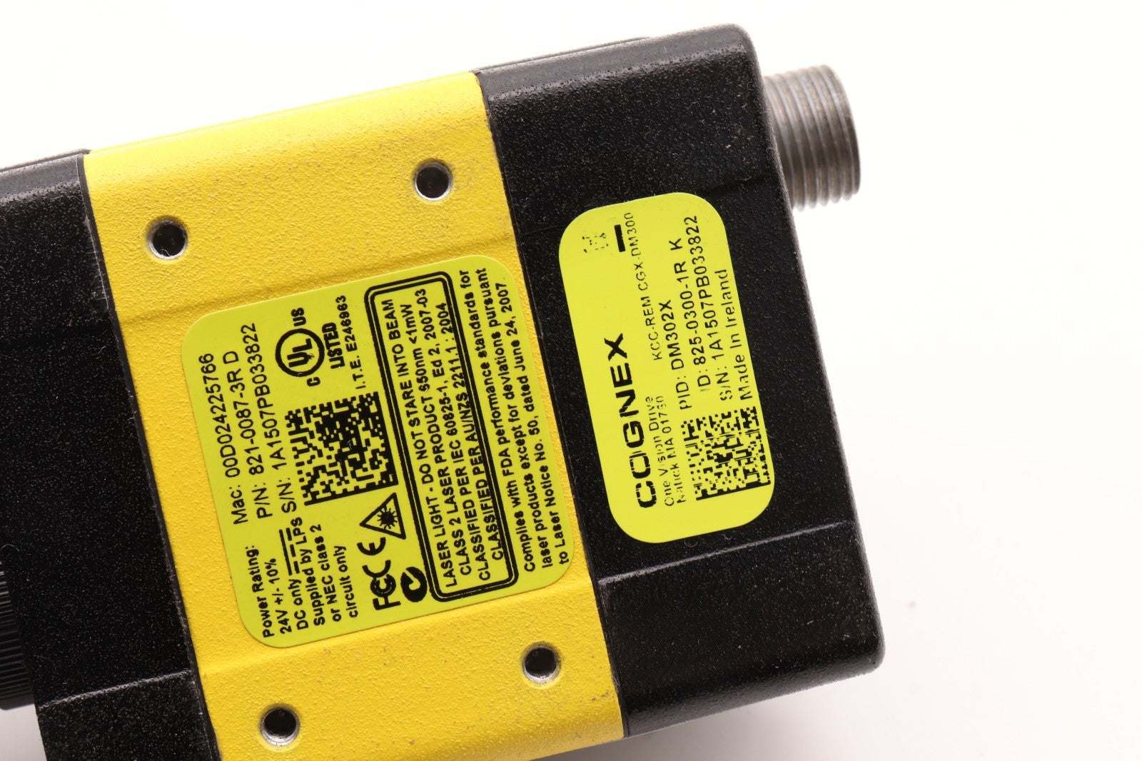 COGNEX ONE VISION DRIVE NATICK 01760 KCC-REM-CGX-DM300	DM302X R18-9320