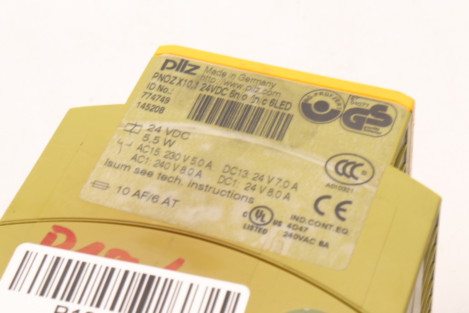 PILZ	PNOZ X10.1	IDENT NO: 774749 145208
