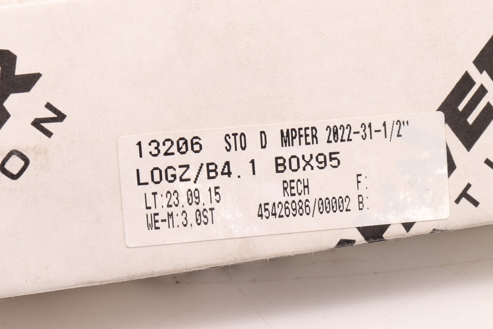 DESCHNER   ADJUSTABLE CUSHIONEER IMPACT ABSORBER  2022-31-1/2"
