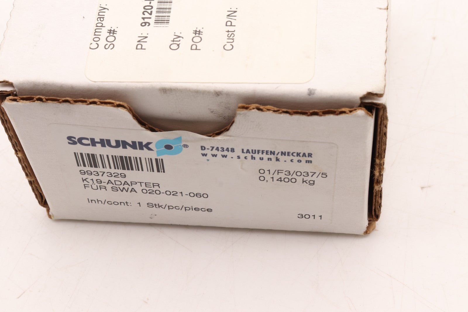 SCHUNK	9937329	K19 ADAPTER