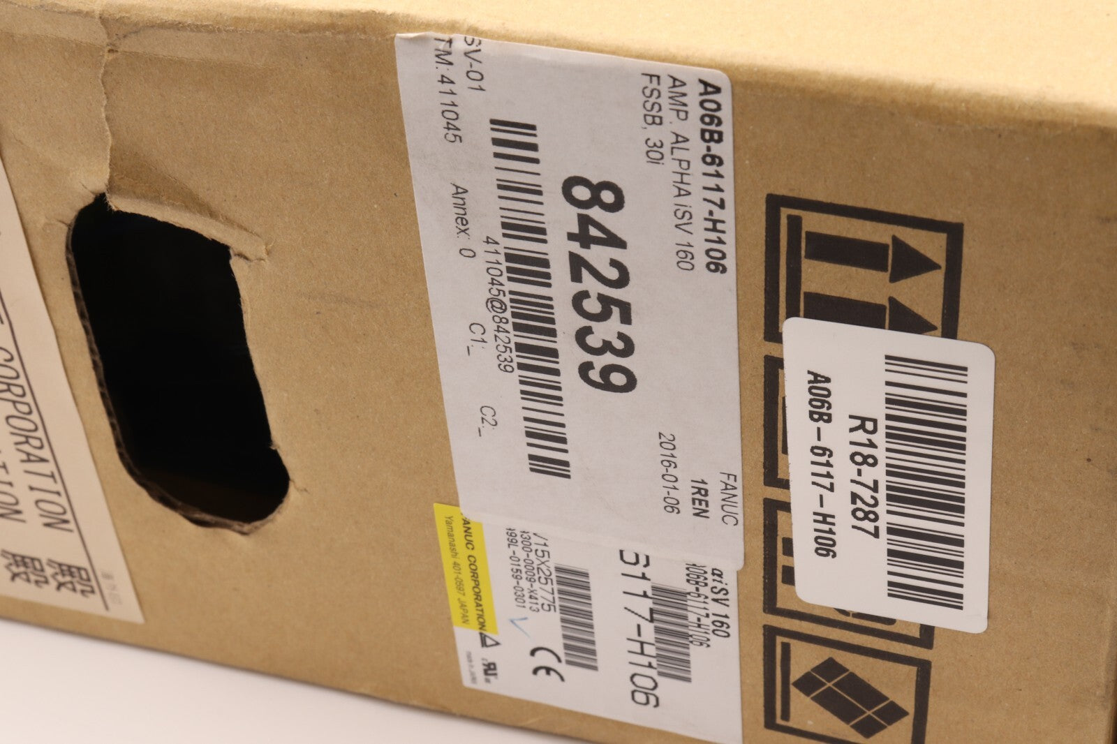 FANUC	AMP. ALPHA ISV 160 FSSB, 30I	A06B-6117-H106