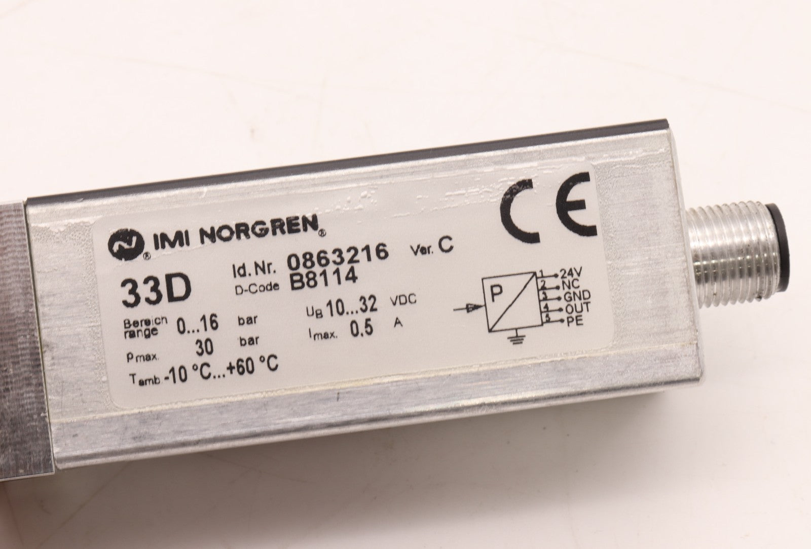 IMI NORGEN	PRESSURE SWITCH	33D  0863216