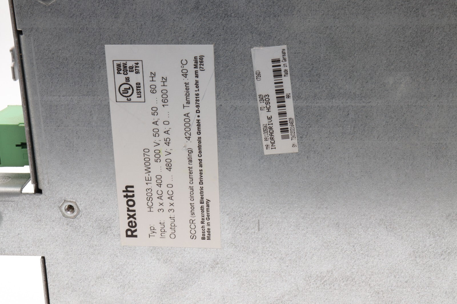 REXROTH HSC03.1E-W0070