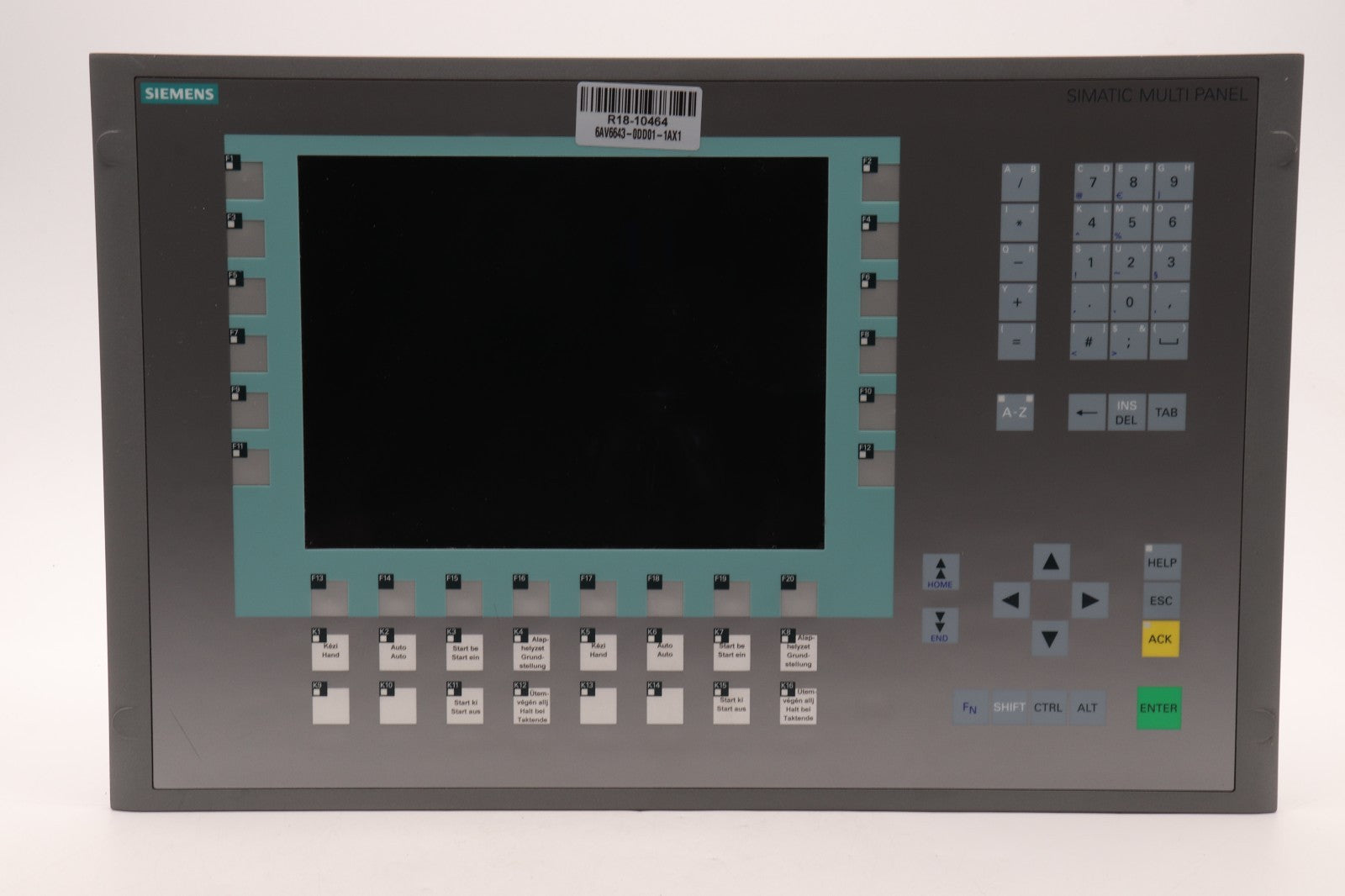 SIEMENS	MP277 10" KEY	6AV6643-0DD01-1AX1