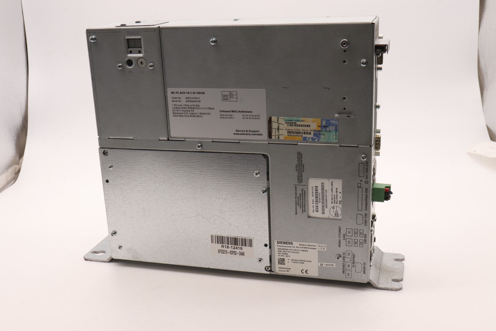 SIEMENS	SINUMERIK PCU 50.5-C	6FC5210-0DF52-3AA0