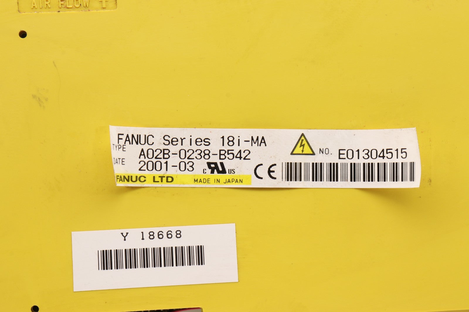 FANUC	 SERIES 18i-MA	A02B-0238-B542
