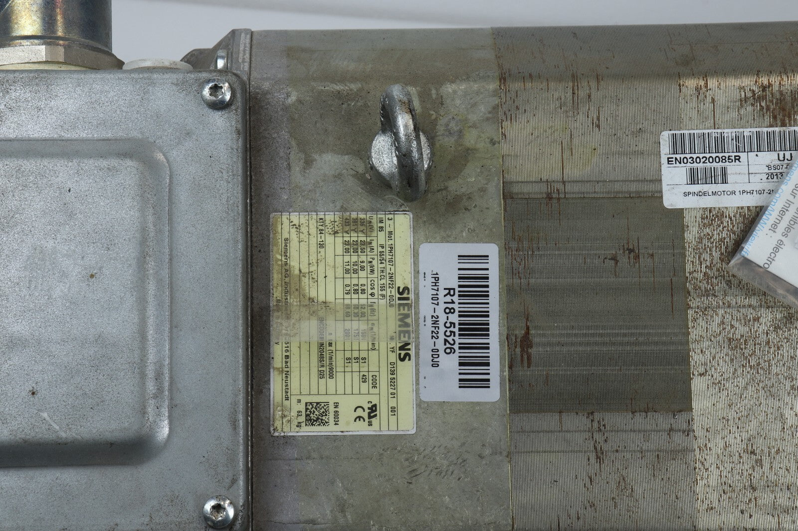 SIEMENS 3 PHASE MOTOR 1PH7107-2NF22-0DJ0