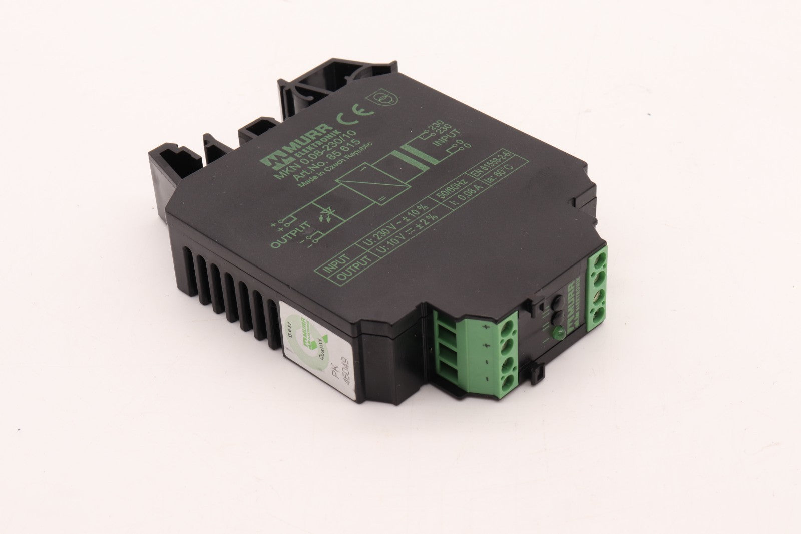 MURR ELEKTRONIK MKN 0,08-230/10 ART.NO. 85 615