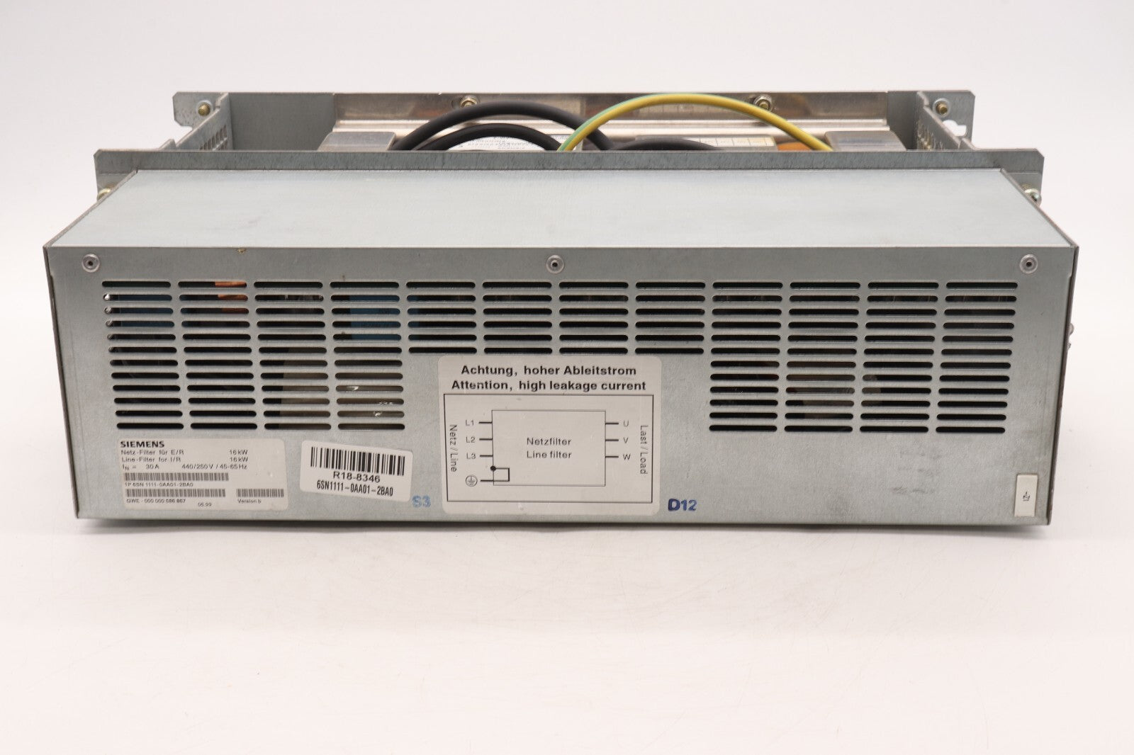 SIEMENS	NETZ-FILTER FOR I/R	6SN1111-0AA01-2BA0