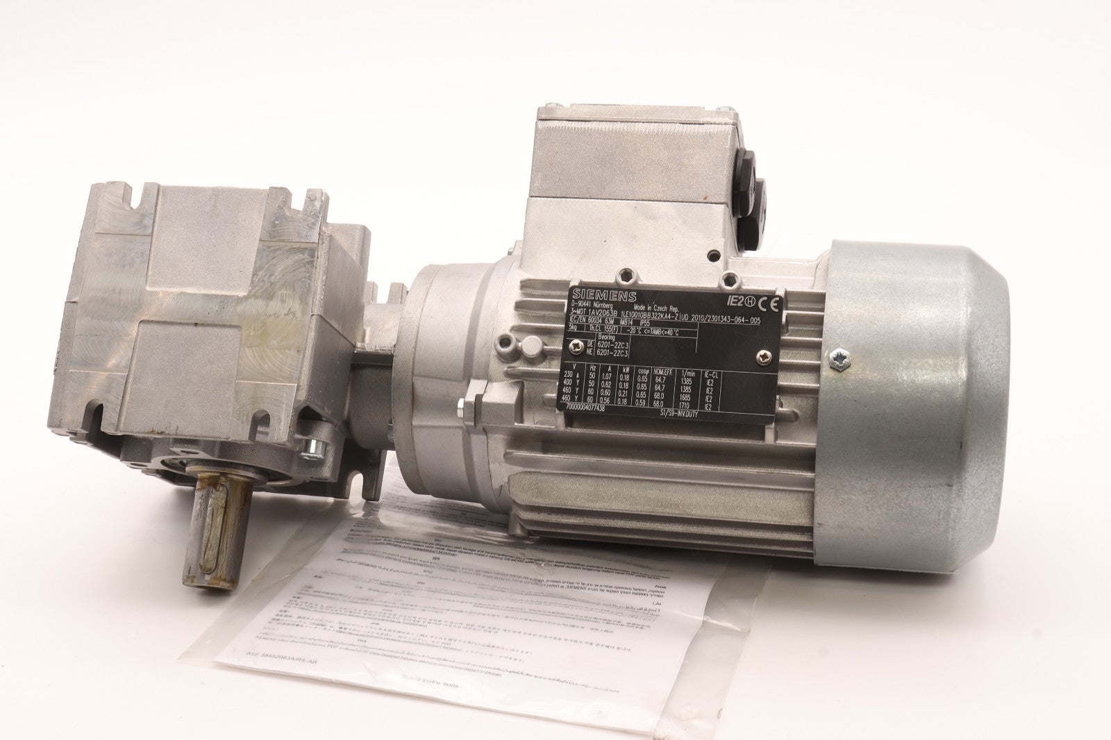 SIEMENS	2KJ3731-1BD22-2AE1-Z	S19-LEI63ZMH4E 1LE10010BB322KA4-Z