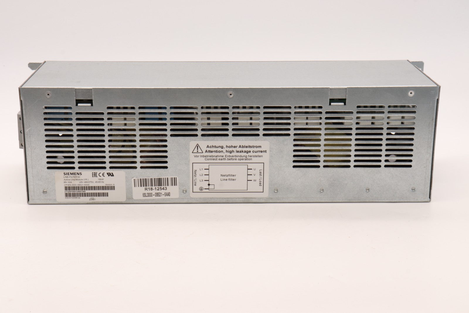 SIEMENS	LINE-FILTER FOR I/R	6SL3000-0BE21-6AA0