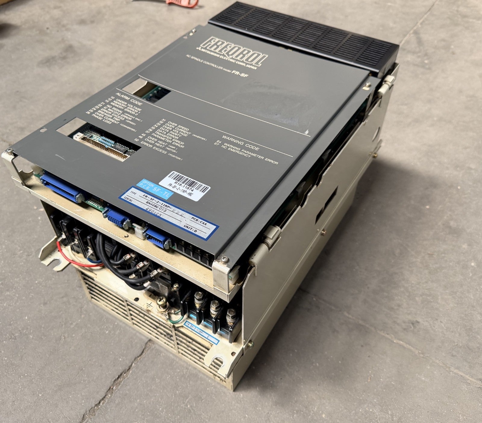 MITSUBISHI	FREQROL AC SPINDLE CONTROLLER FR-SF	FR-SF-2-11KP-HBC BN408U0013