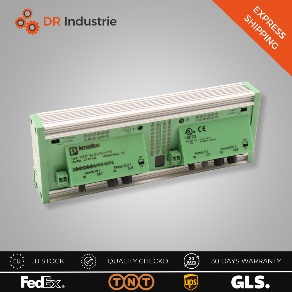 INTERBUS	TYPE: IBS CT 24 IO GT-LK-OPC  ORD NO: 27 42 146