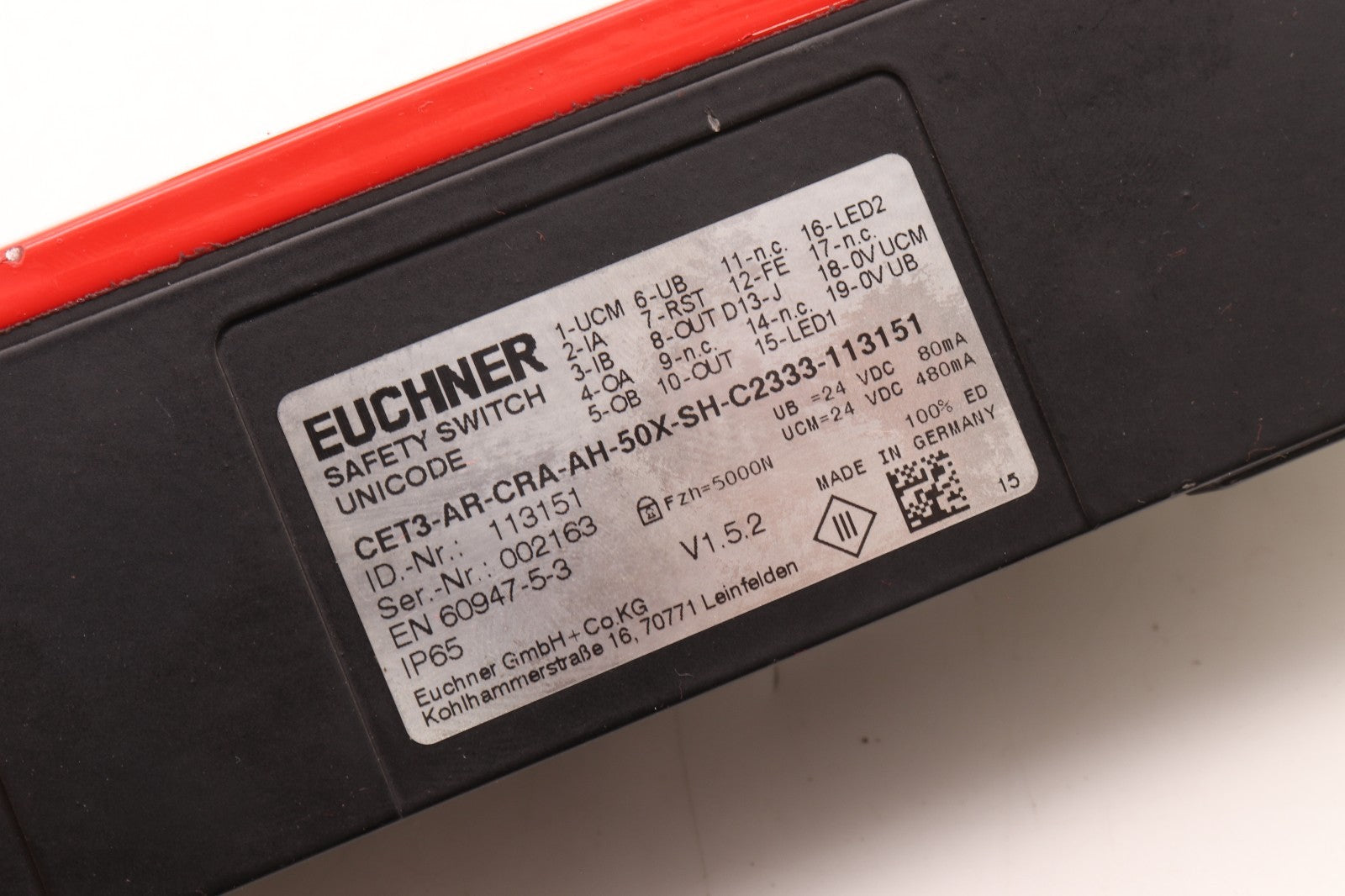 EUCHNER	CET3-AR-CRA-AH-50X-SH-C2333-113151