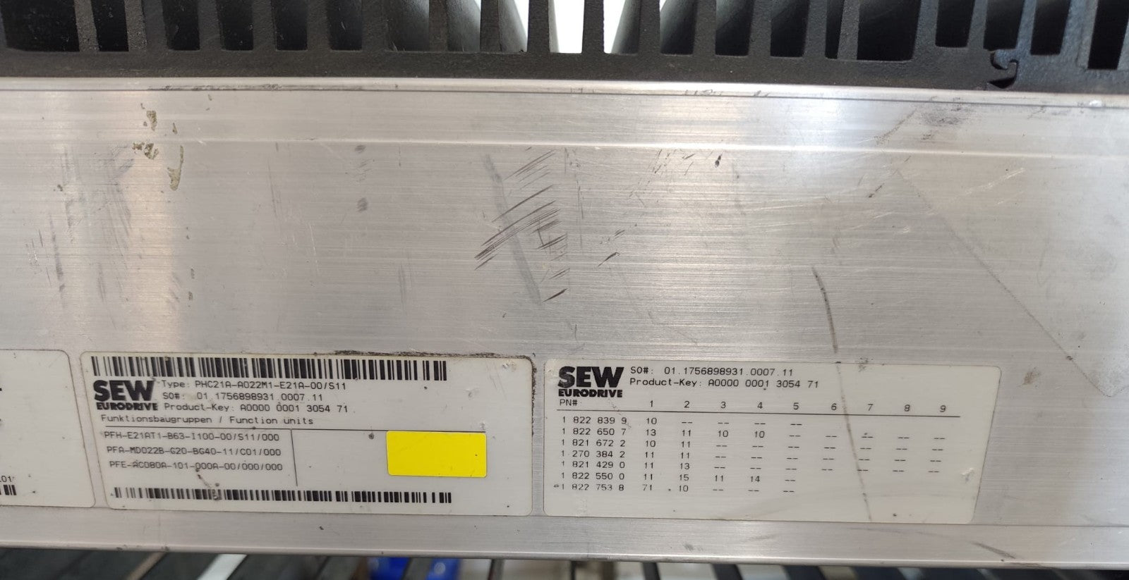 SEW EURODRIVE	PHC21A-A022M1-E21A-00/S11