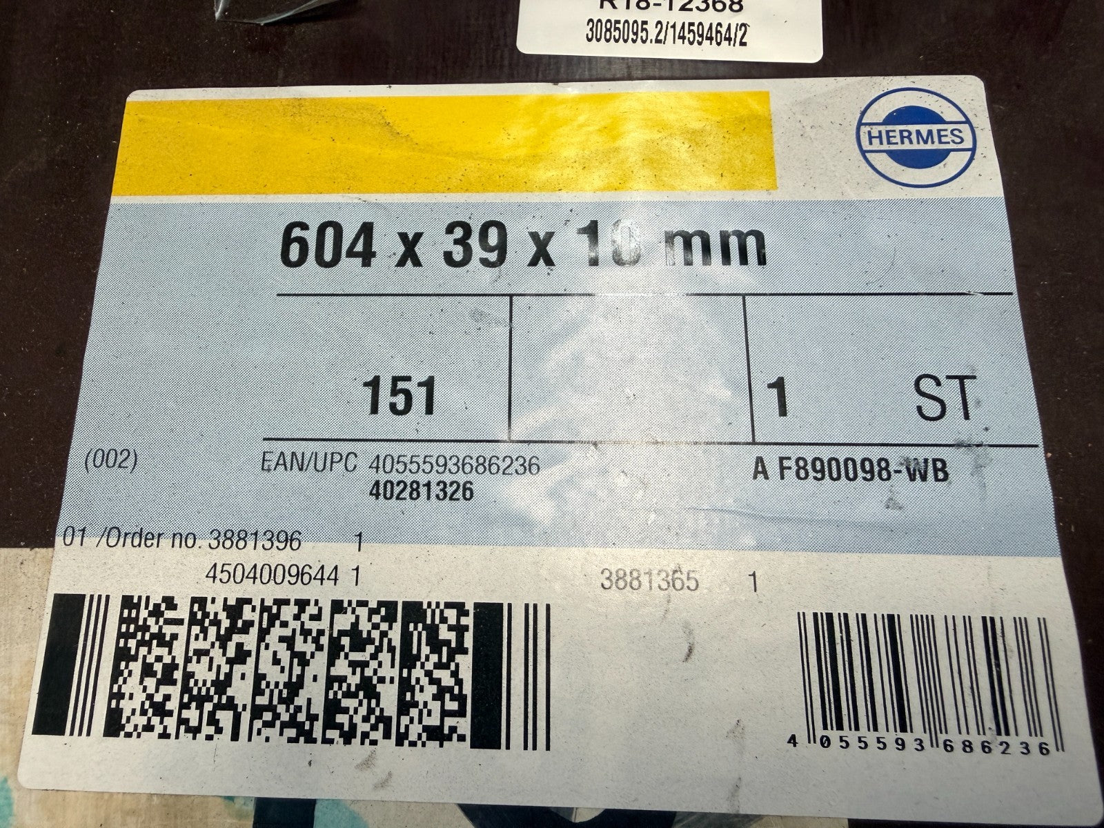 HERMES 	3085095.2/1459464/2	58B 151 O7 V242 176 A F890098-NF