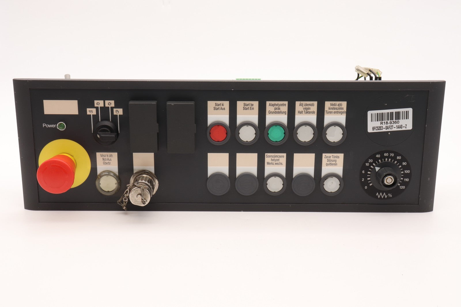 SIEMENS KEYBOARD PP012H-S17	6FC5203-0AF27-1AA0-Z  R18-9360