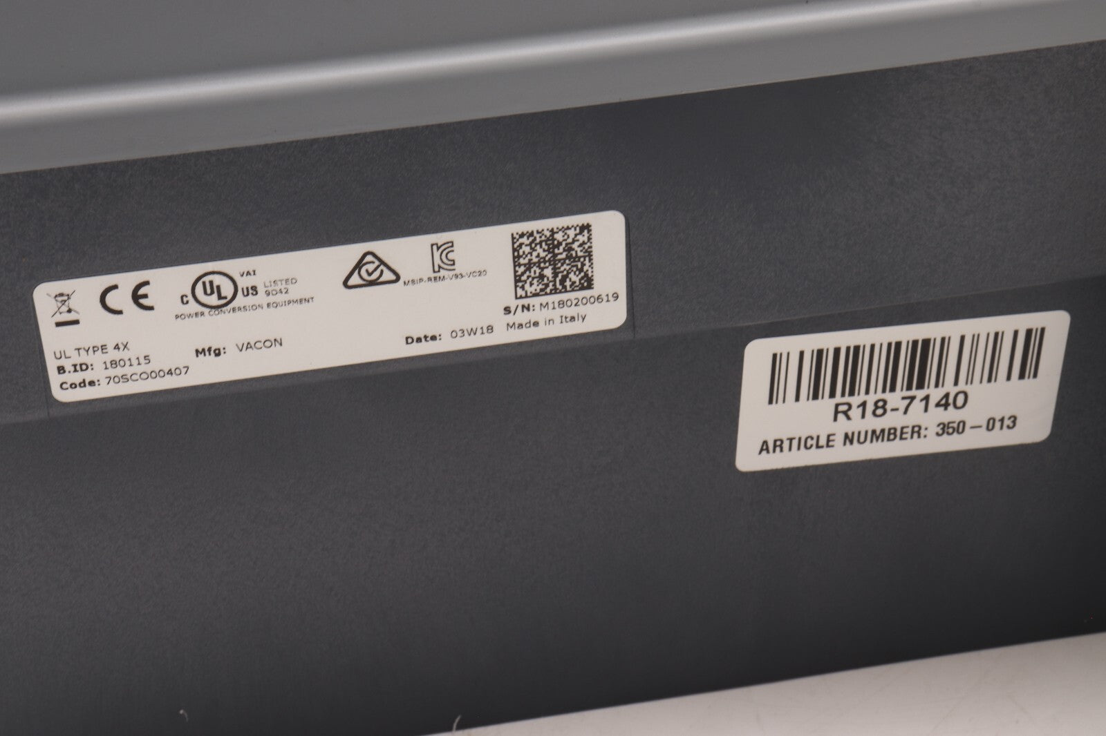 VATSON FREQUENCY CONVERTER	ARTICLE NUMBER: 350-013