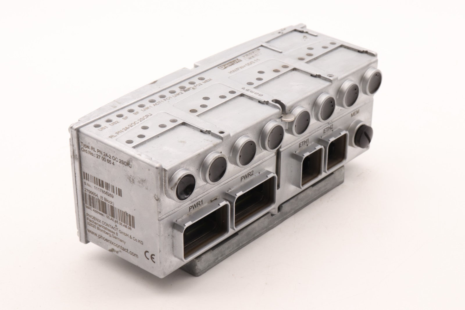 PHOENIX CONTACT  RL PN 24-2 OC 2SCRJ  ORD.NO.: 27 00 65 4