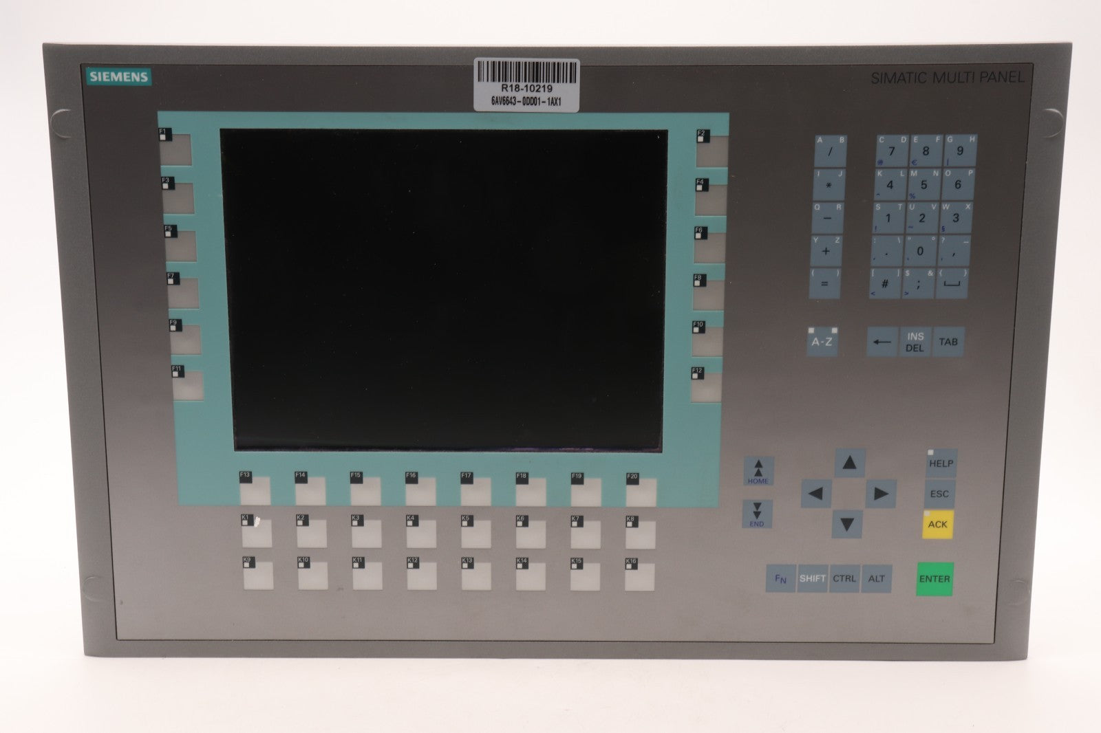 SIEMENS	MP277 10" KEY	6AV6643-0DD01-1AX1
