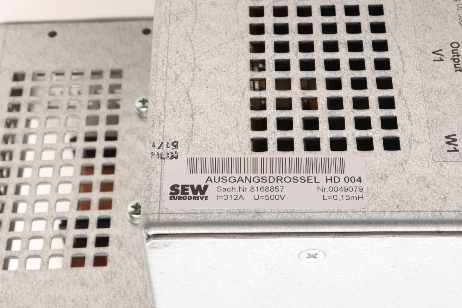 SEW-EURODRIE	AUSGANGSDROSSEL BLOCK MOTORDRESSEL MD500/320	B 0107039
