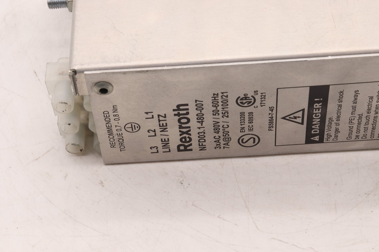 REXROTH	POWER LINE FILTER NFD03.1-480-007	NFD03.1-480-007