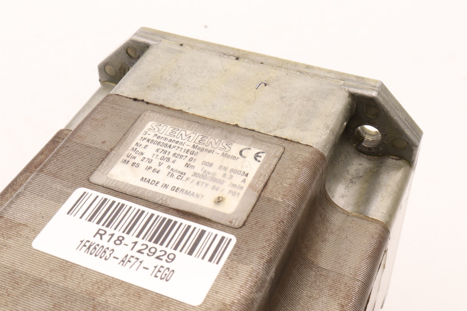 SIEMENS	3 PERMANENT MAGNET MOTOR	1FK6063-6AF71-1EG0