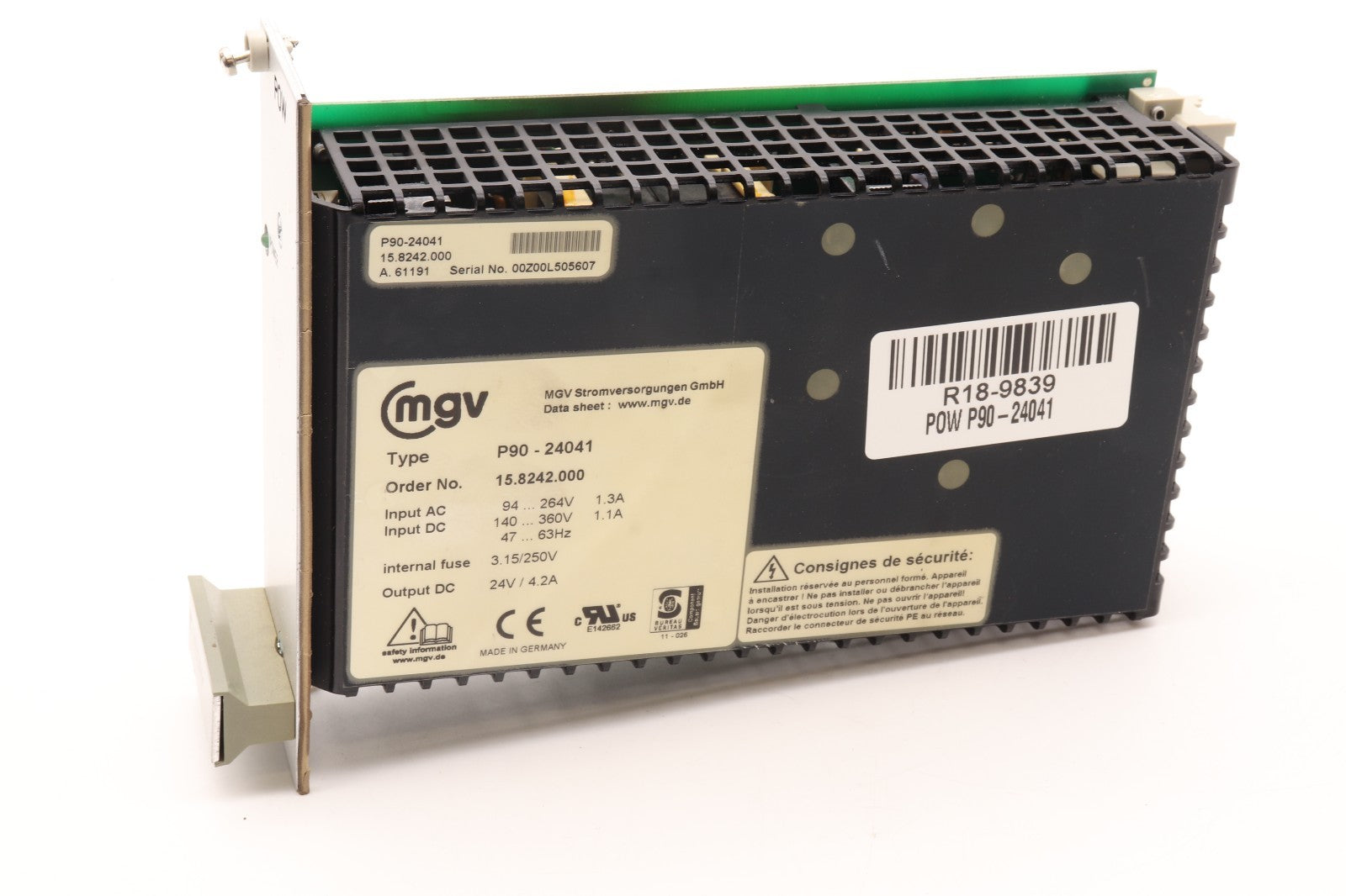 MEDAV  POW P90-24041  MGV P90-24041