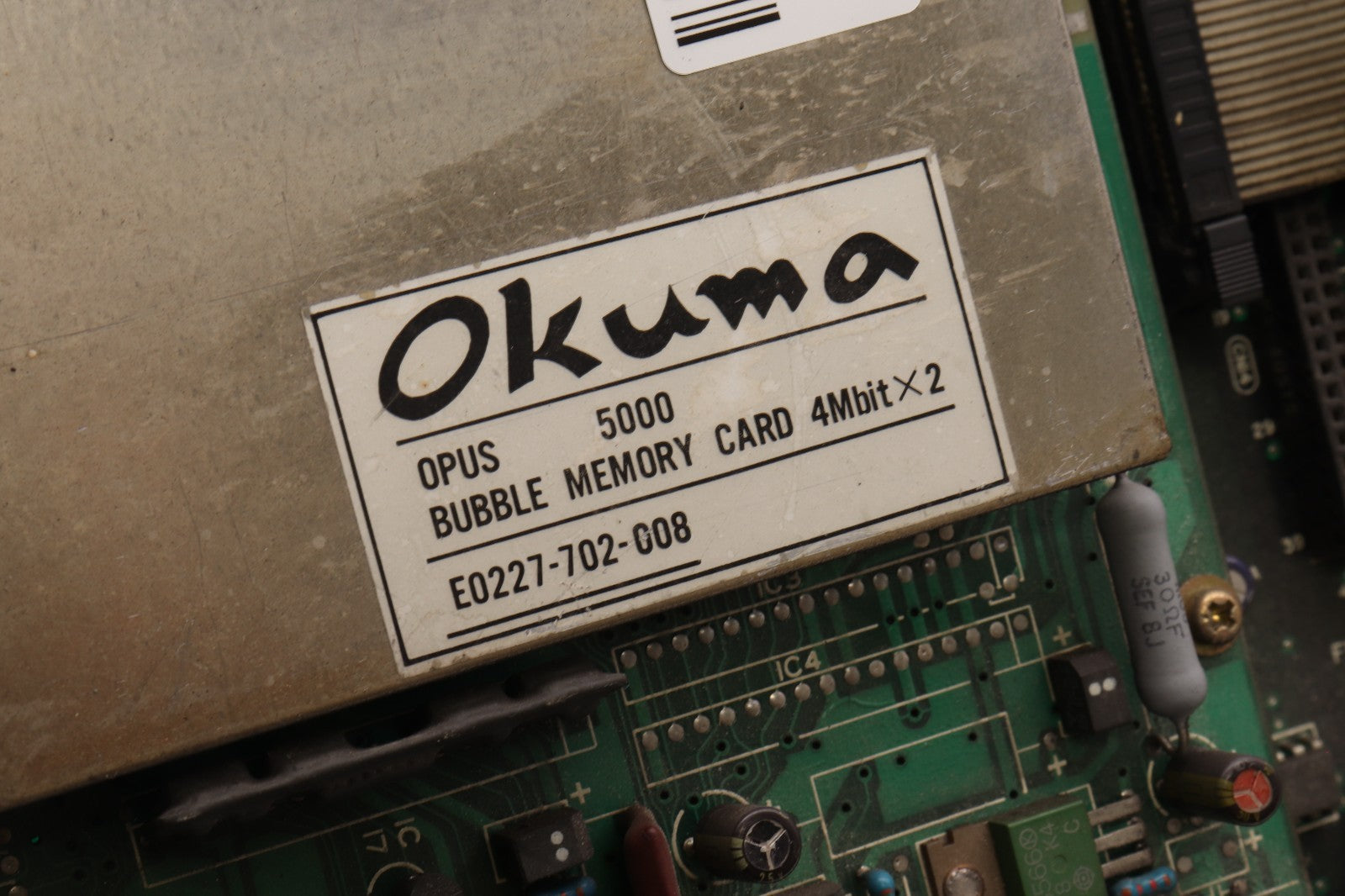 OKUMA	OPUS 5000  BUBBLE MEMORY CARD  E0227-702-008	TCC-A  MIIB-0