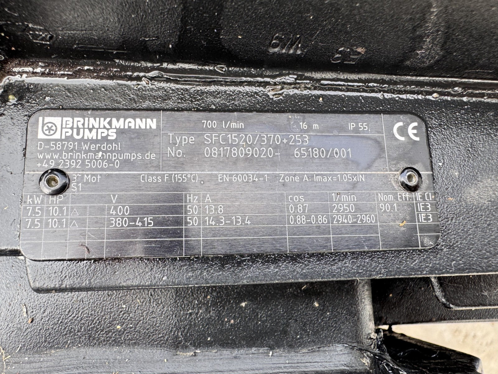 Brinkmann pumps	Sfc1520/370+253