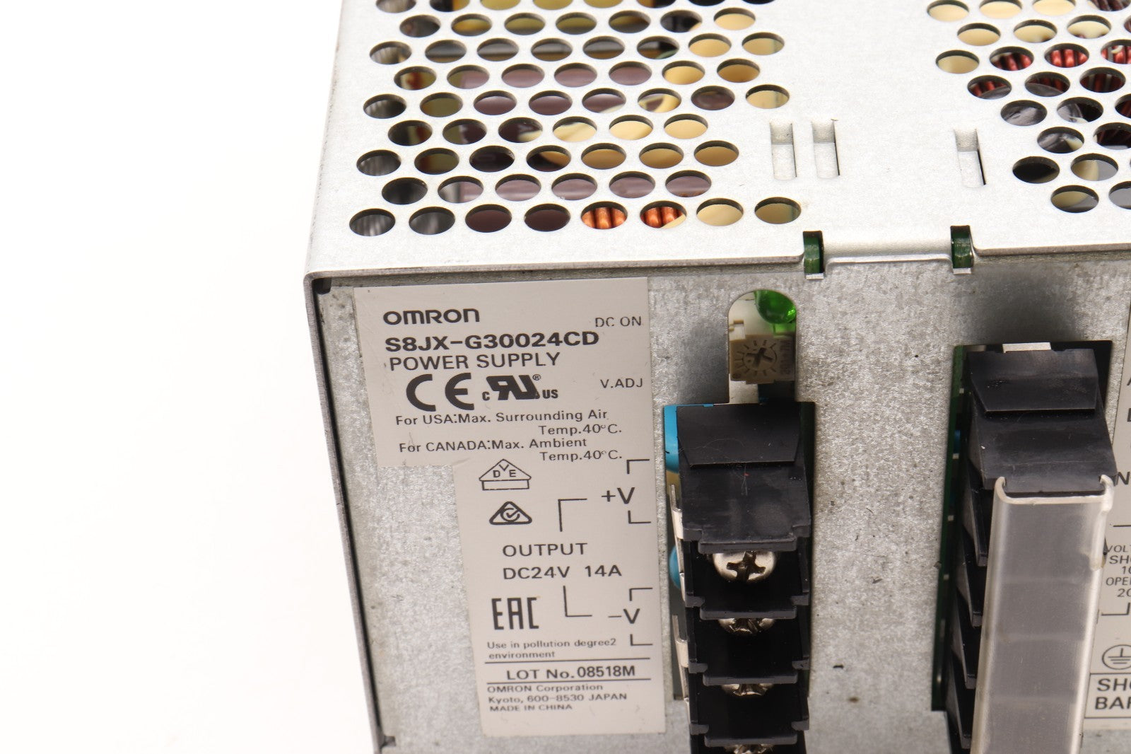 OMRON   POWER SUPPLY 	S8JX-G30024CD