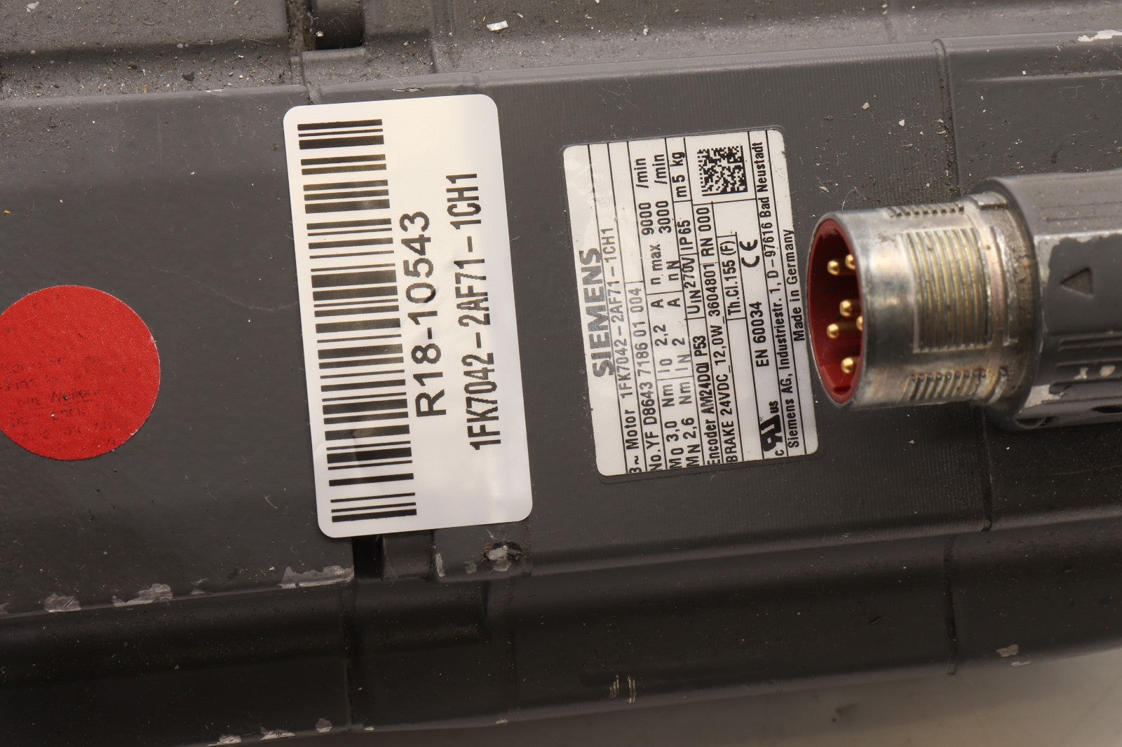 SIEMENS	3 PHASE MOTOR	1FK7042-2AF71-1CH1