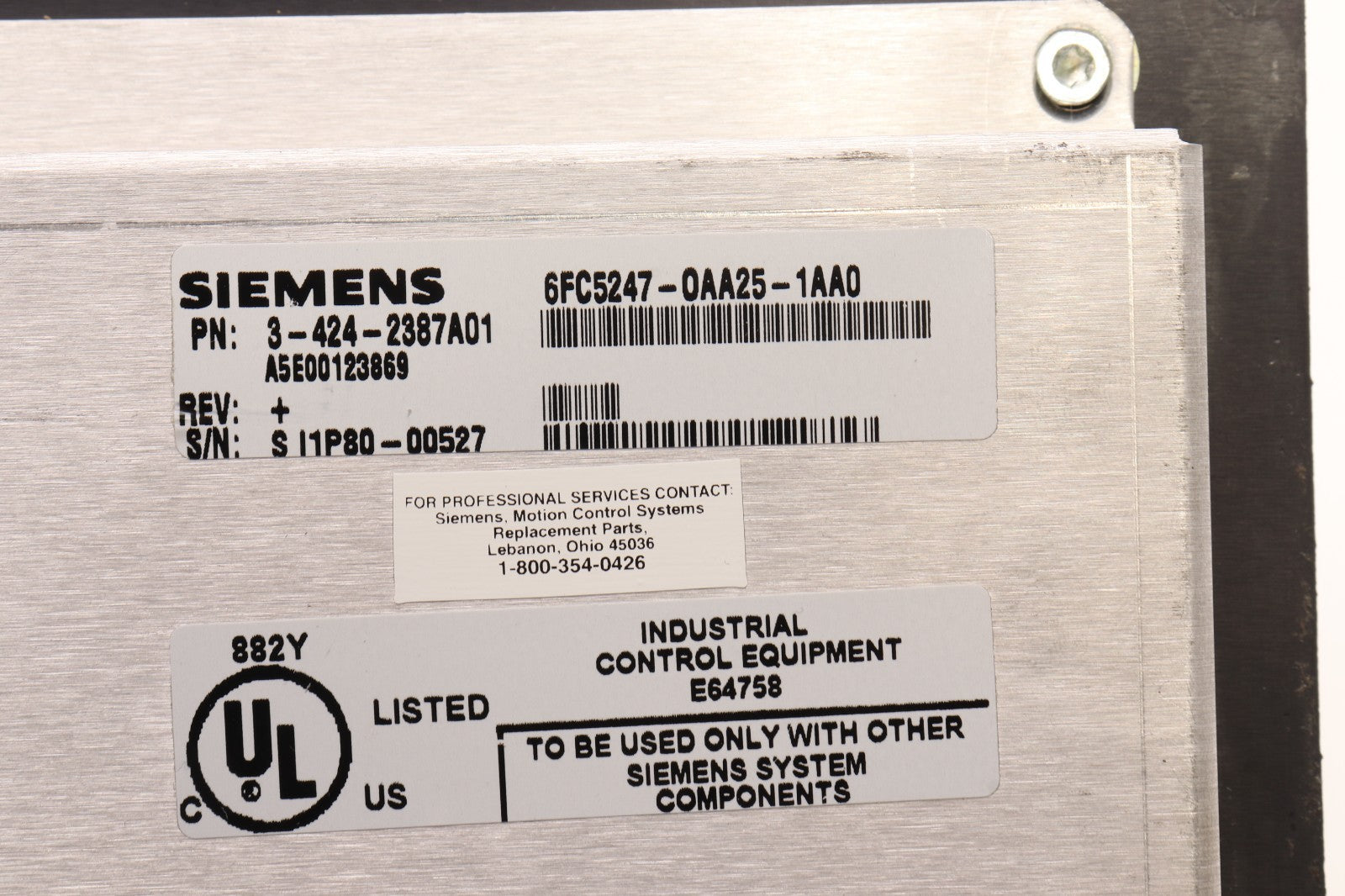 SIEMENS	6FC5247-0AA25-1AA0