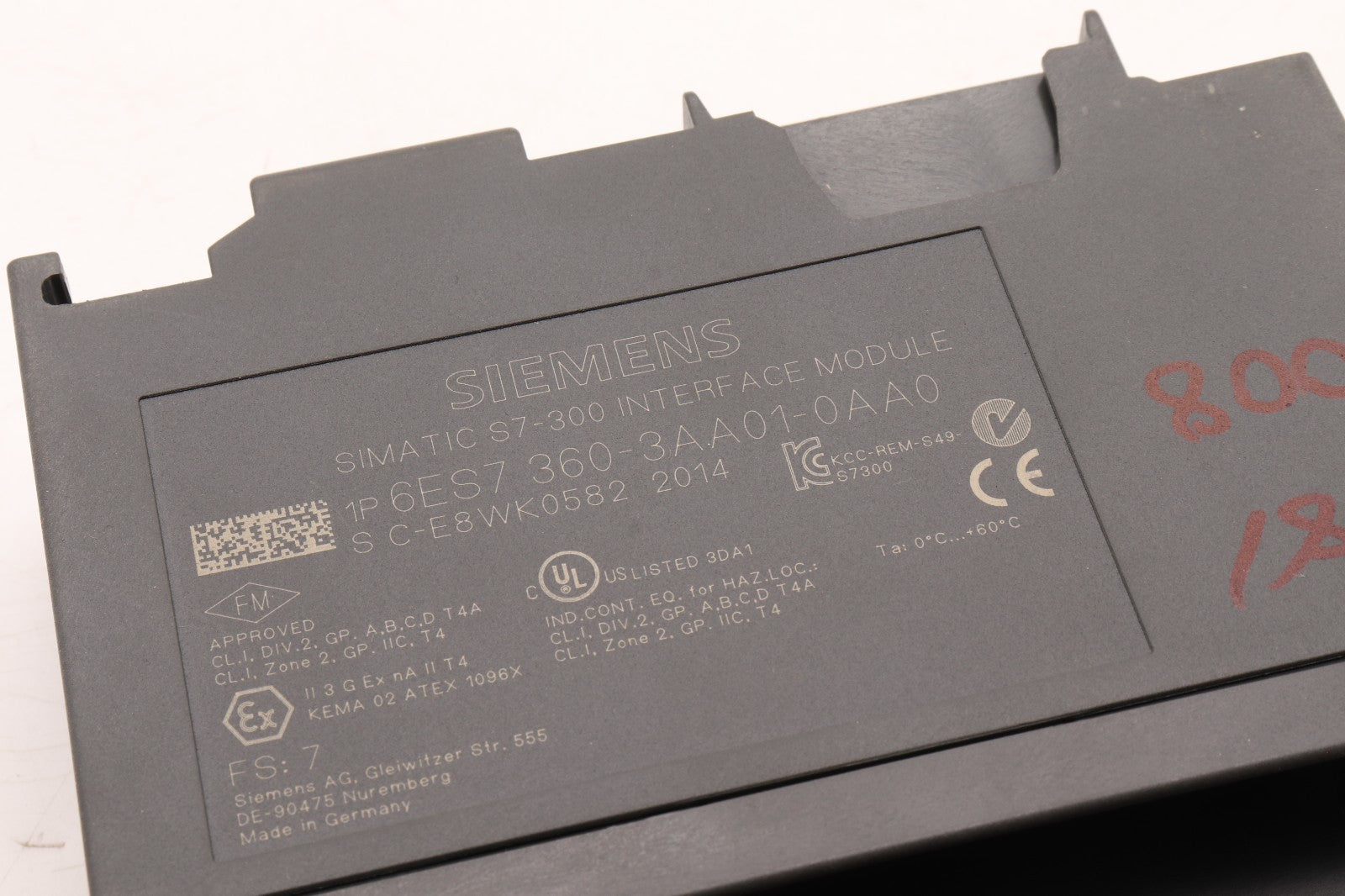 SIEMENS	SIMATIC S7-300 INTERFACE MODULE	6ES7360-3AA01-0AA0