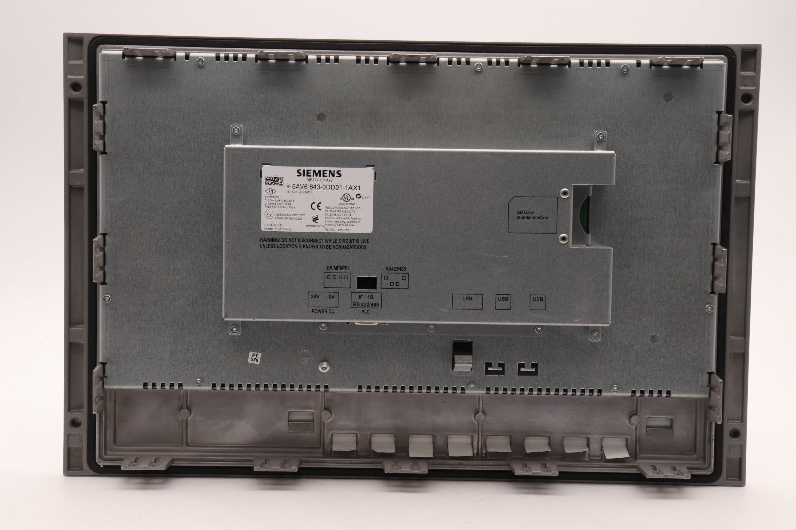 SIEMENS	MP277 10" KEY	6AV6643-0DD01-1AX1